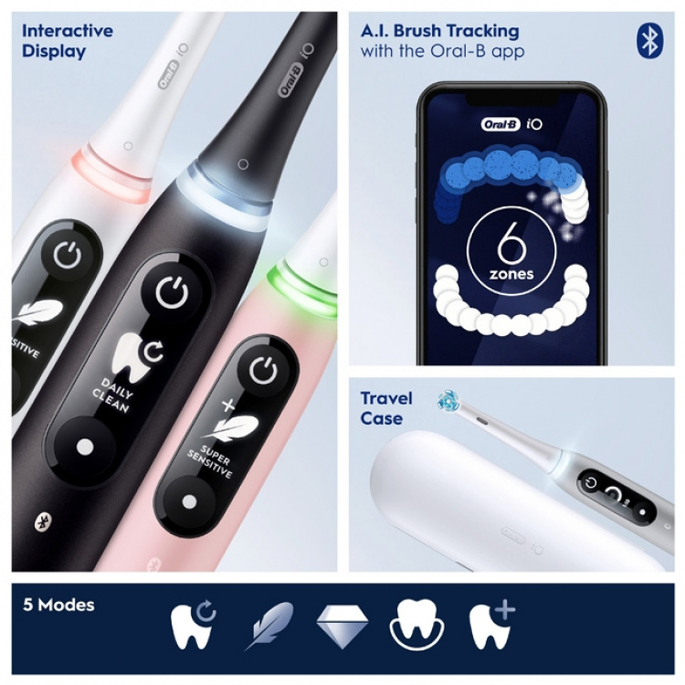 Oral B Elektrisk tandbørste iO6 Series M6 Hvid