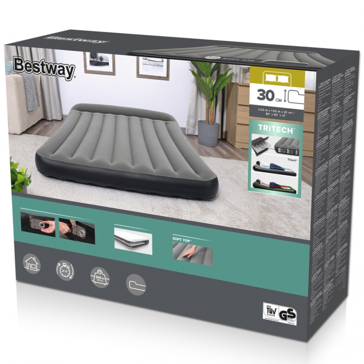 Bestway Tritech Luftmadrass 2.03m x 1.52m x 30cm