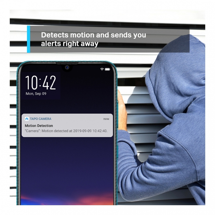 Pan/Tilt Home Security Wi-Fi Camera, High Definition Video: Capture ev