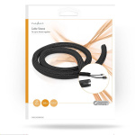 Nedis Kabel Management | Ærme | 1 stk. | Maksimal tykkelse på kabel: 30 mm | Nylon | Sort