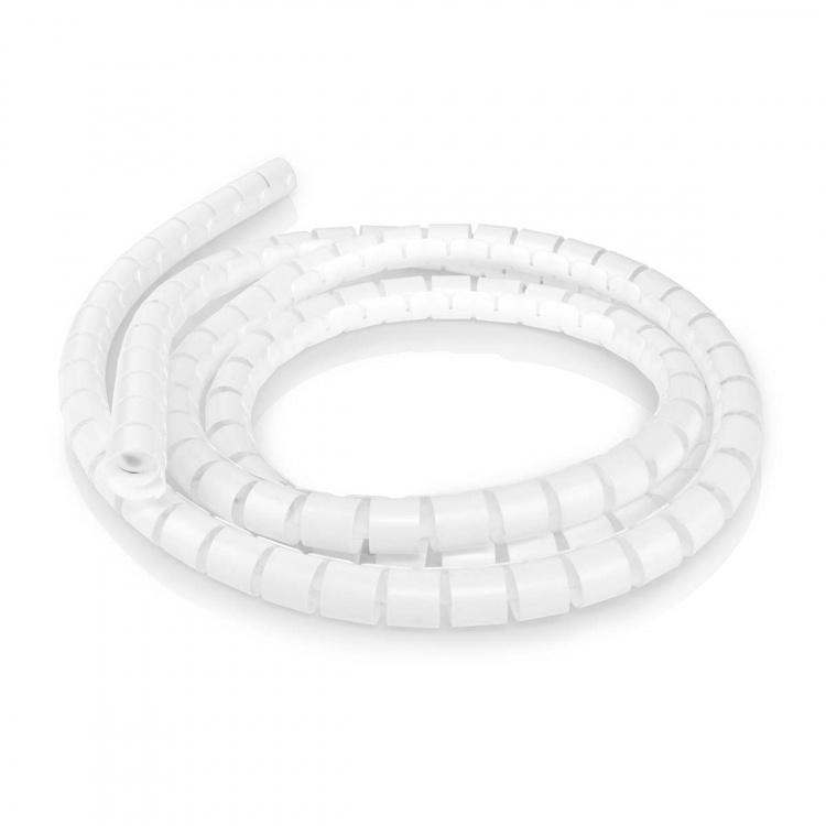 Nedis Kabel Management | Spiral ærme | 1 stk. | Maksimal tykkelse på kabel: 22 mm | PE | Hvid
