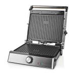 Nedis Kontakt Grill | 2000 W | 29 x 23 cm | Justerbar temperaturkontrol | Plastik / Rustfri Stål
