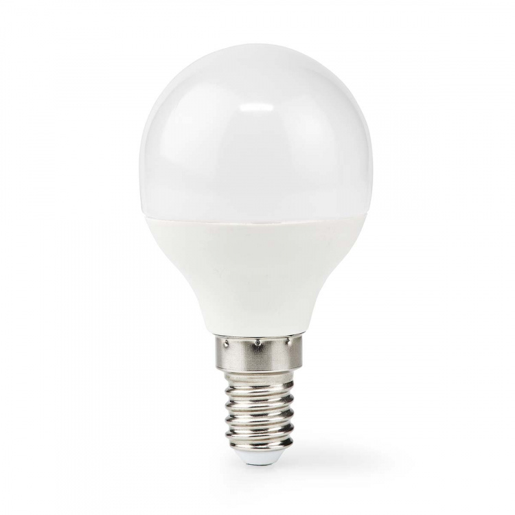 Nedis LED Pære E14 | G45 | 4.9 W | 470 lm | 2700 K | Varm Hvid | Frosted | 1 stk