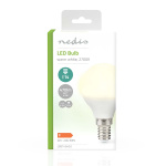 Nedis LED Pære E14 | G45 | 4.9 W | 470 lm | 2700 K | Varm Hvid | Frosted | 1 stk
