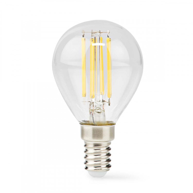 Nedis LED-lampe Pære E14 | G45 | 4.5 W | 470 lm | 2700 K | Dæmpbar | Varm Hvid | Retro stil | 1 stk. | Klart