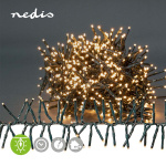 Nedis Julebelysning | Klynge | 576 LED\'s | Varm Hvid | 4.20 m | Lyseffekter: 7 | Indendørs eller udendørs | Strømforsyning