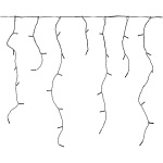 Nedis Dekorative Istagelys | 180 LED\'s | Varm Hvid | 5.90 m | Lyseffekter: 7 | Strømforsyning