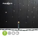 Nedis Dekorative Istagelys | 360 LED\'s | Varm Hvid | 9.00 m | Lyseffekter: 7 | Strømforsyning