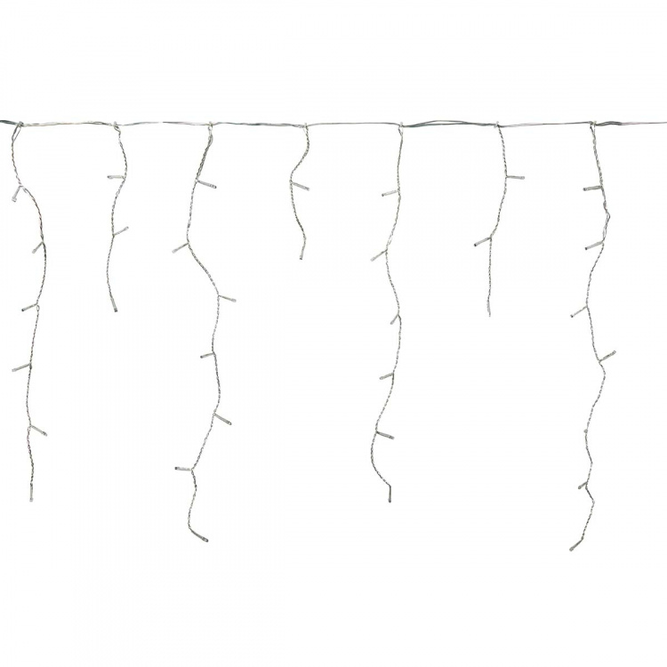 Nedis Dekorative Istagelys | 180 LED\'s | Cool Hvid | 5.90 m | Lyseffekter: 7 | Strømforsyning