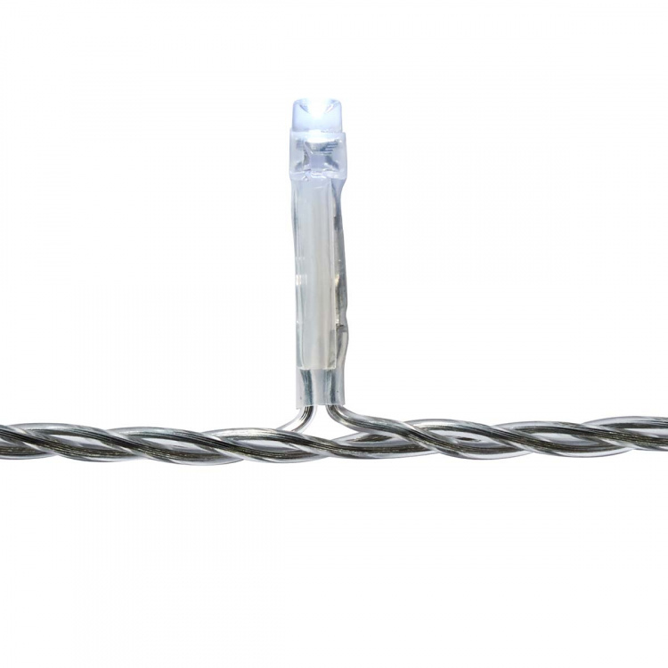 Nedis Dekorative Istagelys | 180 LED\'s | Cool Hvid | 5.90 m | Lyseffekter: 7 | Strømforsyning