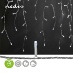 Nedis Dekorative Istagelys | 360 LED\'s | Cool Hvid | 9.00 m | Lyseffekter: 7 | Strømforsyning