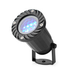 Nedis Dekorativt Lys | LED-snefnug-projektor | Hvide og blå iskrystaller | Indendørs eller udendørs