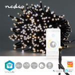 Nedis SmartLife jluelys | Snor | Wi-Fi | Varm til kølig hvid | 400 LED\'s | 20.0 m | Android™ / IOS