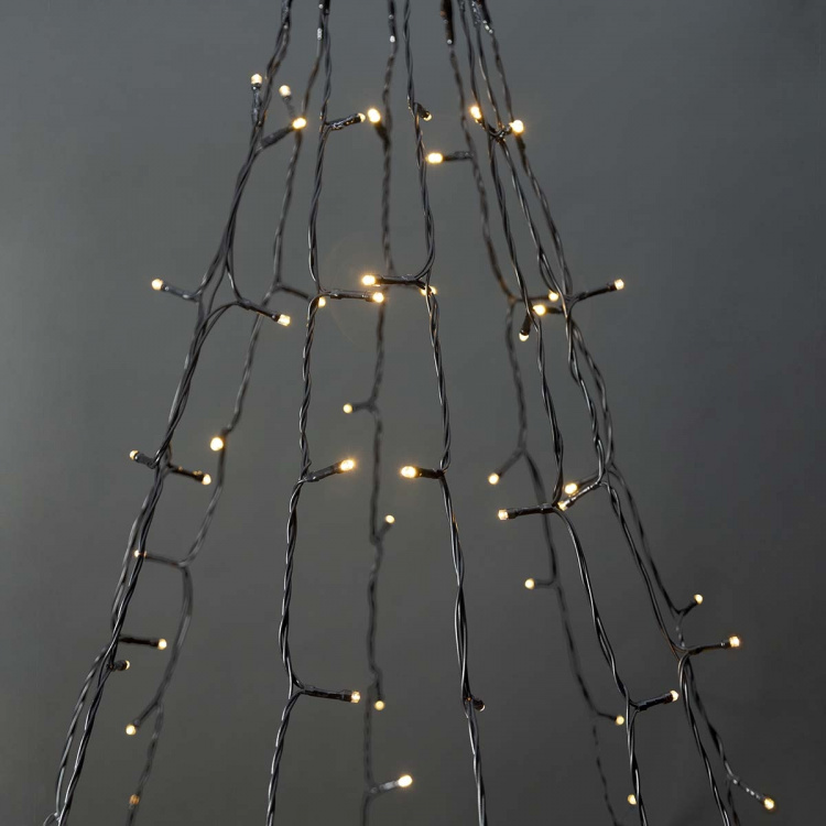 Nedis SmartLife jluelys | Træ | Wi-Fi | Varm Hvid | 200 LED\'s | 20.0 m | 5 x 4 m | Android™ / IOS