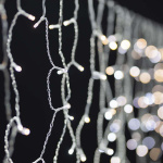 Nedis SmartLife jluelys | Gardin | Wi-Fi | Varm Hvid | 200 LED\'s | 3.00 m | Android™ / IOS