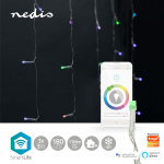 Nedis SmartLife jluelys | Gardin | Wi-Fi | RGB | 180 LED\'s | 3 m | Android™ / IOS