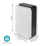 Nedis SmartLife Affugter | Wi-Fi | 30 l/Dag | Affugtning / Kontinuerlig / Tørt vasketøj / Ventilation | Android™ / IOS | Justerbar hygrostat | 210 m³/h Nedis SmartLife Affugter | Wi-Fi | 30 l/Dag | Affugtning / Kontinuerlig / Tørt vasketøj / Ventilation | Android™ / IOS | Justerbar hygrostat | 210 m³/h