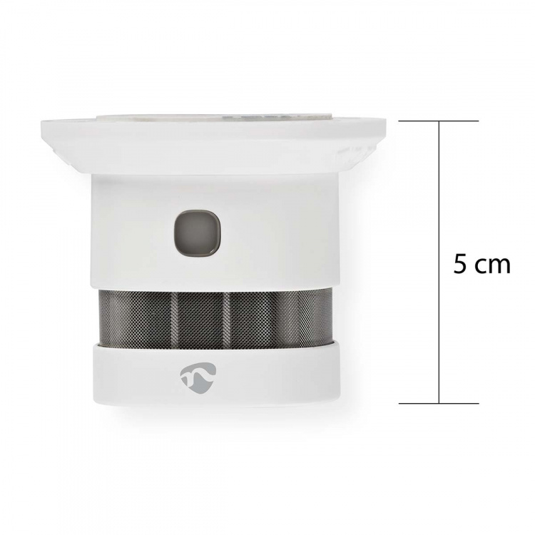 Nedis SmartLife Røgalarm | Zigbee 3.0 | Batteri | Sensorlevetid: 10 År | EN 14604 | Maks. batteritid: 60 Måned | 85 dB | Hvid | 1 stk