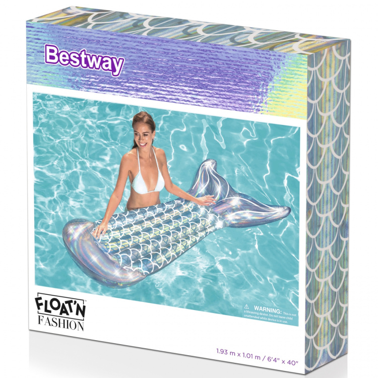 Bestway Luftmadrass 1.93m Regnbågsskim