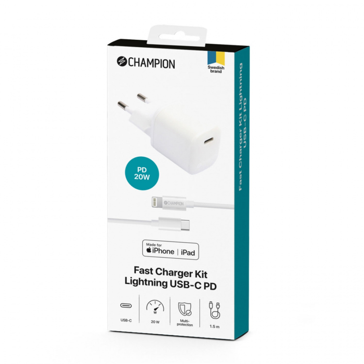 Champion Fast Charge 20W PD/USB-C - Lig