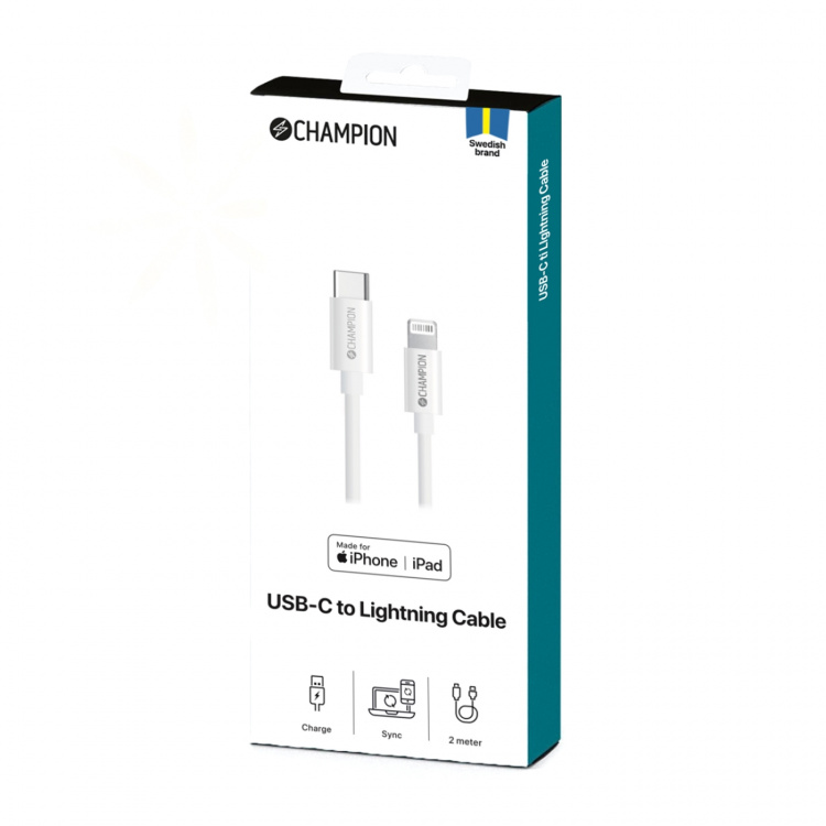Champion Ladd&Synk kab USB-C till Light
