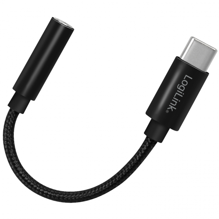 LogiLink USB-C 3,5mm-ljudadapter m DAC