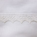 NG Baby Spjälskydd Spjälsäng vit spets