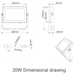 Philips ProjectLine Strålkastare 20W 1800lm