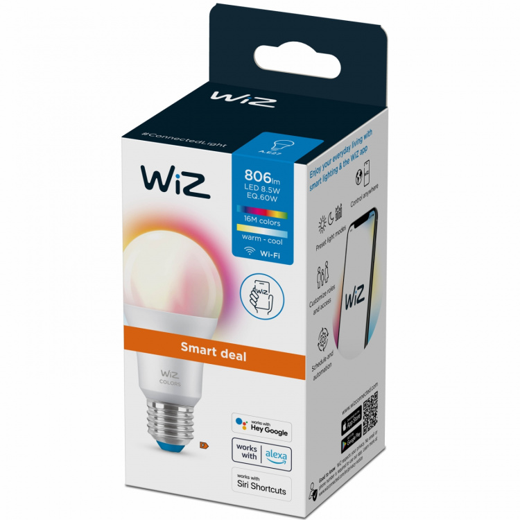 WiZ WiFi Smart LED E27 Normal 60W WiZ WiFi Smart LED E27 Normal 60W