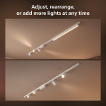 Philips Hue Perifo Rak bassats 3 spot 1 ljusskena Vit