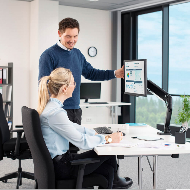 Hama Monitorbeslag Performer til 1 Skærm Dynamisk Sort