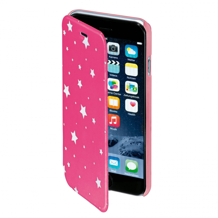 Hama Mobil Wallet DesignLine iPhone 6/6S Star Glow Rosa
