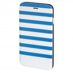 Hama Mobil Wallet DesignLine iPhone 6/6S Stripe Blå/Hvid