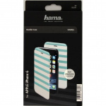 Hama Plånboksväska DesignLine iPhone6/6S Stripe Grön/Vit