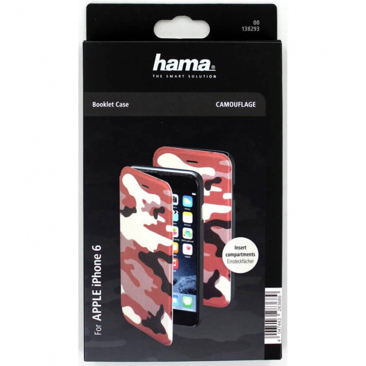 Hama Mobil Wallet DesignLine iPhone 6/6S Camo Brun