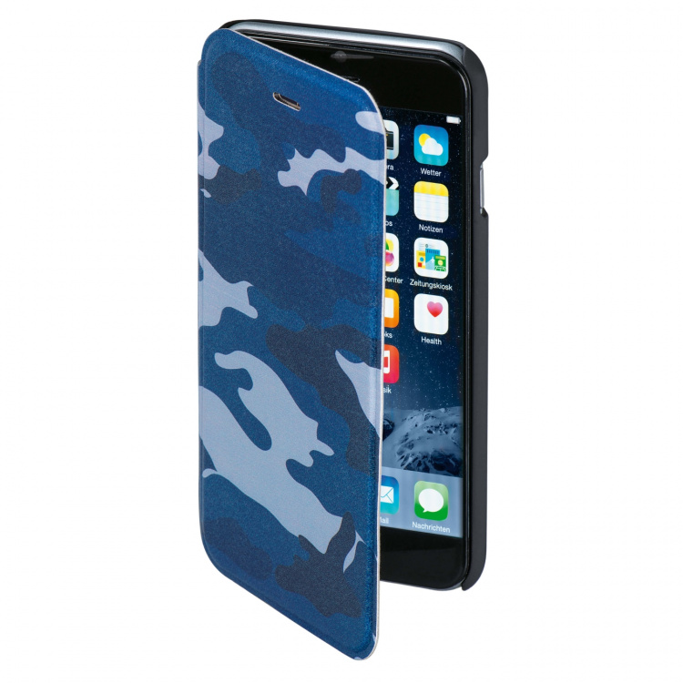 Hama Mobil Wallet DesignLine iPhone 6/6S Camo Blå