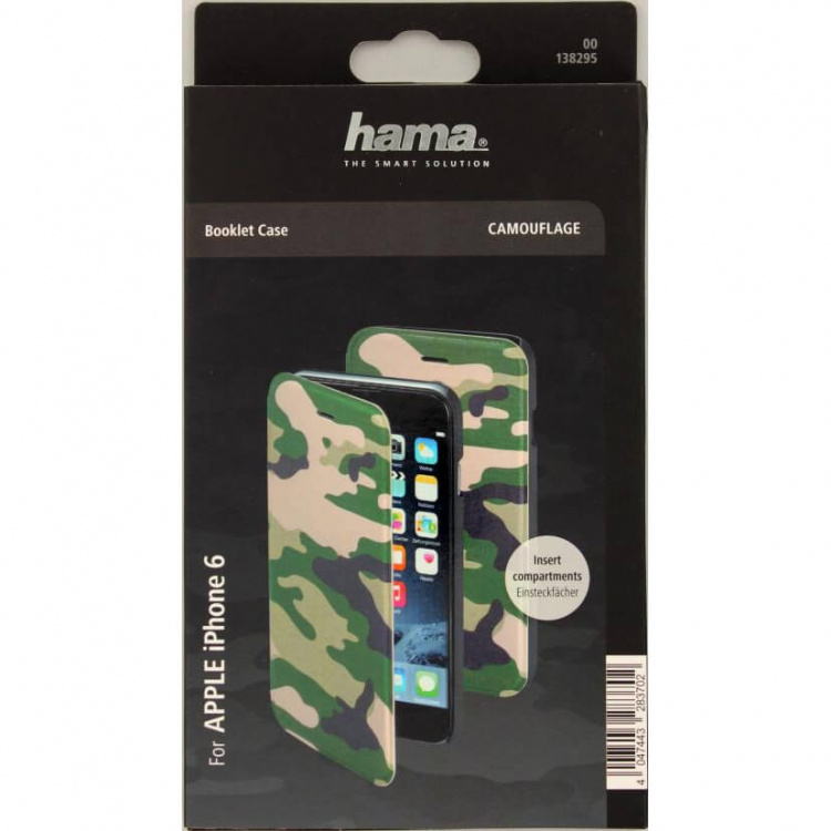 Hama Mobil Wallet DesignLine iPhone 6/7/8/SE Camo Green