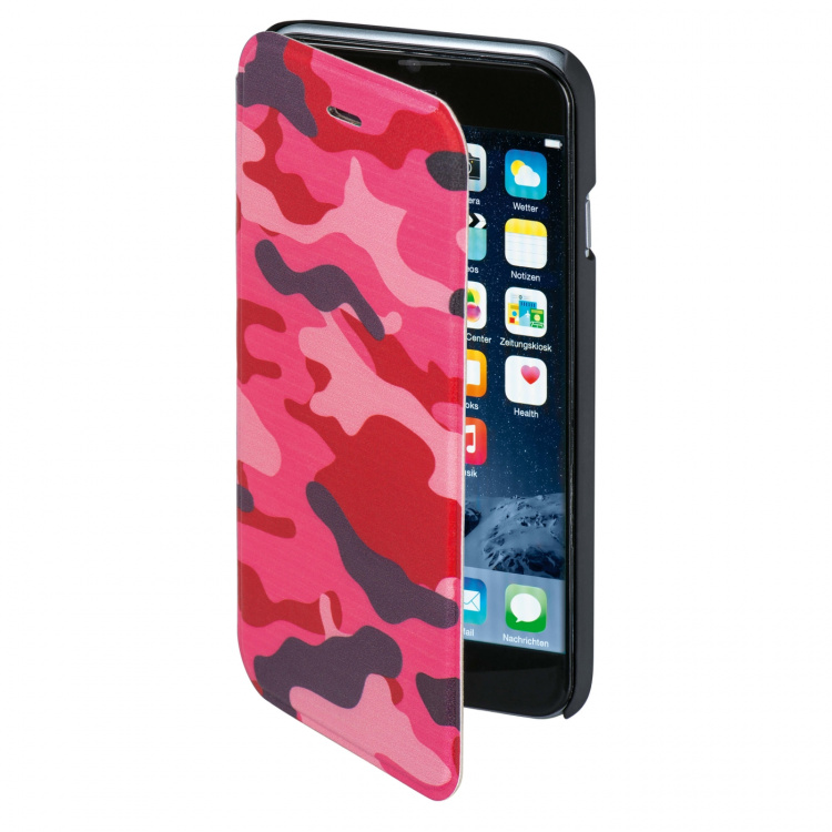 Hama Mobil Wallet DesignLine iPhone 6/6S Camo Rosa