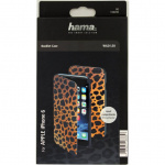 Hama Mobil Wallet DesignLine iPhone 6/6S Leopard Brun