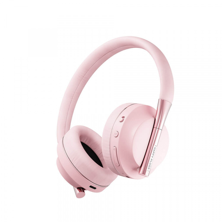 Happy Plugs Play Høretelefoner Over-Ear 85dB Trådløse Rosa/Guld Happy Plugs Play Høretelefoner Over-Ear 85dB Trådløse Rosa/Guld
