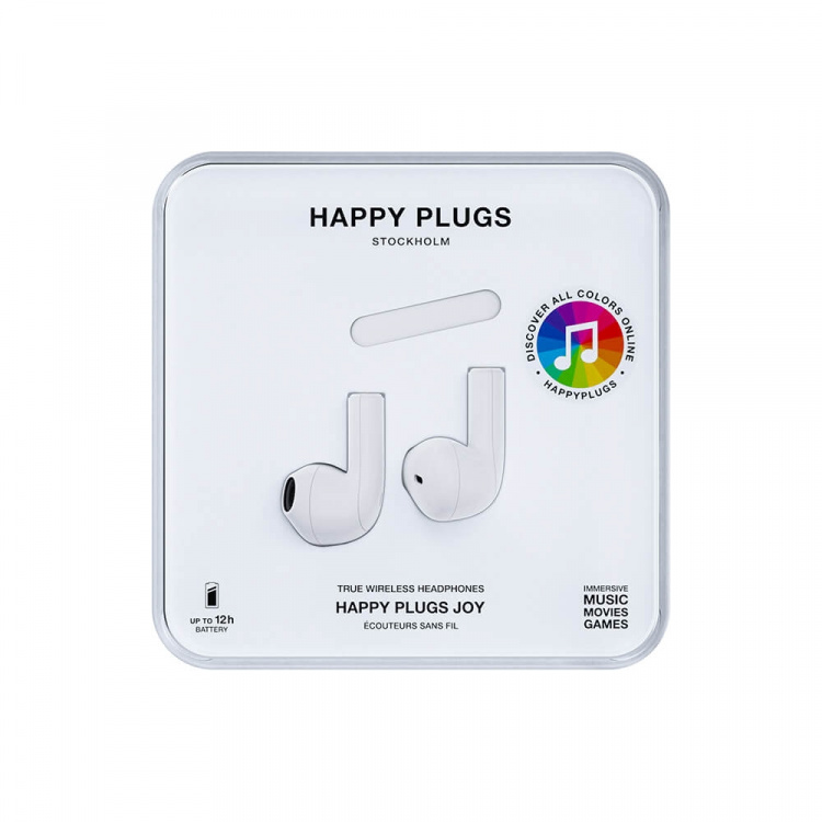 Happy Plugs Joy Hovedtelefoner In-Ear TWS Hvid
