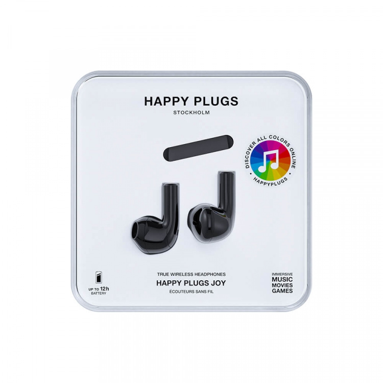 Happy Plugs Joy Hovedtelefoner In-Ear TWS Sort