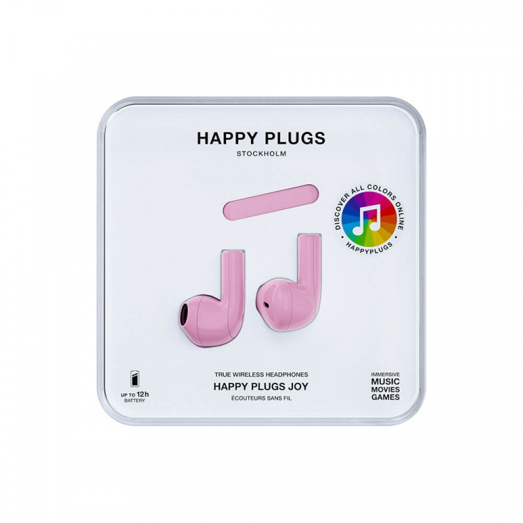 Happy Plugs Joy Hovedtelefoner In-Ear TWS Lyserød Happy Plugs Joy Hovedtelefoner In-Ear TWS Lyserød