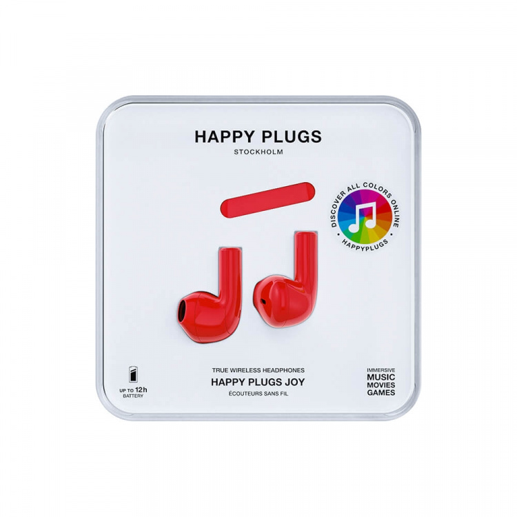 Happy Plugs Joy Hovedtelefoner In-Ear TWS Rød Happy Plugs Joy Hovedtelefoner In-Ear TWS Rød
