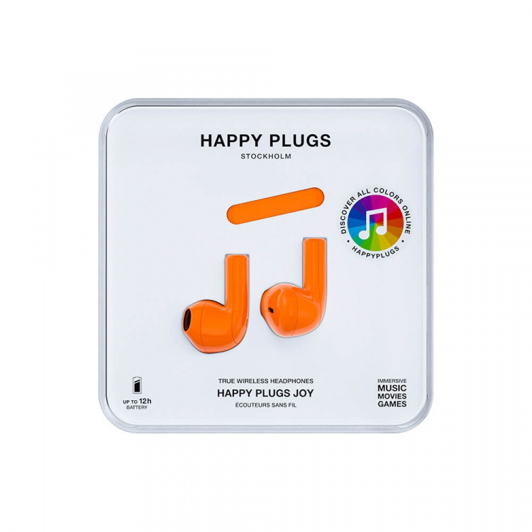 Happy Plugs Joy Hovedtelefoner In-Ear TWS Orange Happy Plugs Joy Hovedtelefoner In-Ear TWS Orange