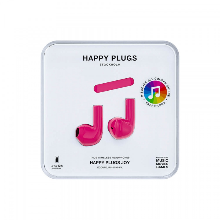 Happy Plugs Joy Hovedtelefoner In-Ear TWS Cerise Happy Plugs Joy Hovedtelefoner In-Ear TWS Cerise