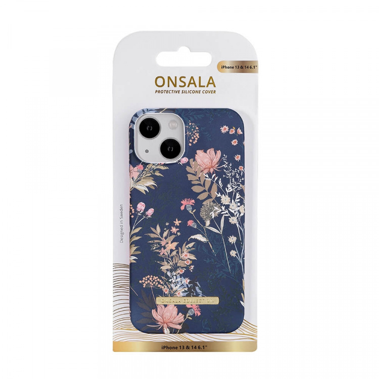 Onsala Mobilcover Dark Flower - iPhone 13/14