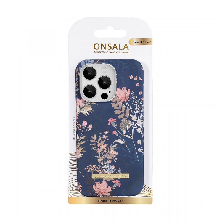Onsala Mobilcover iPhone 14 Pro Dark Flower