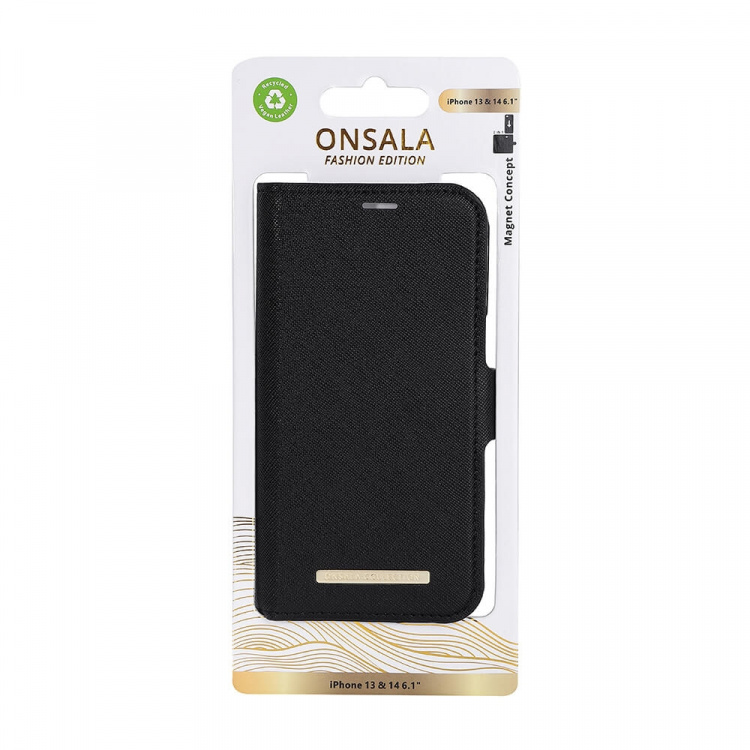 Onsala Wallet Eco Midnight Black iPhone 13/14/15
