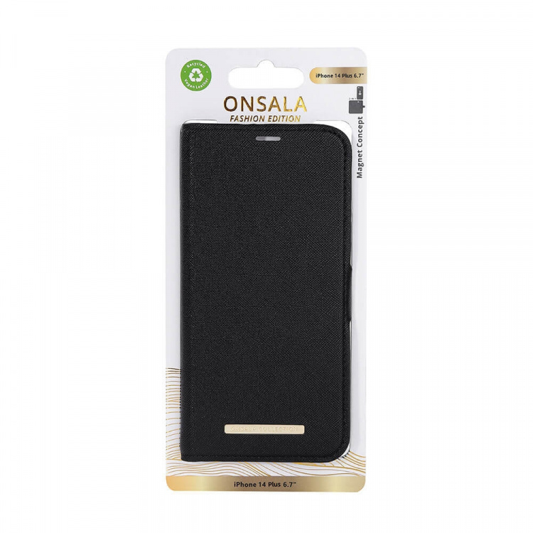 Onsala Wallet Eco Midnight Black iPhone 14 Plus Onsala Wallet Eco Midnight Black iPhone 14 Plus